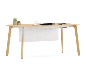 Деревянный прямоугольный рабочий стол с системой люверсов