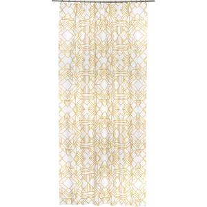 Штора на ленте «Ромбы», 145х260 см, цвет золотой