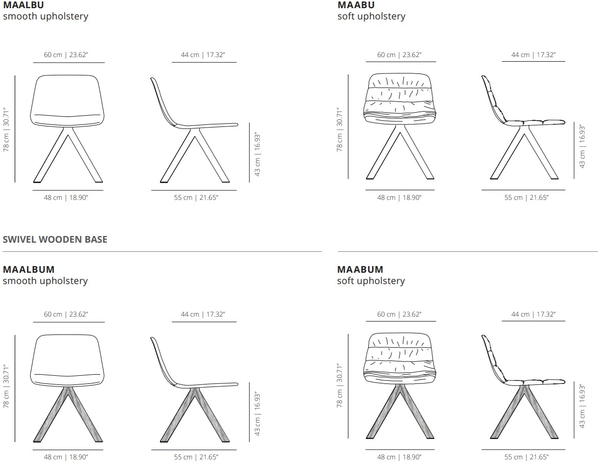 Viccarbe Вращающийся стул на жердочке с подлокотниками Maarten sun-id-1421211 - Вид №4