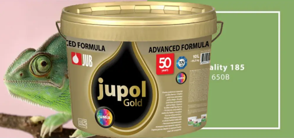 91064825 Краска для стен и потолков JUB 1009810-650B JUPOL GOLD цвет зеленый база B 4.75 л STLM-0464737