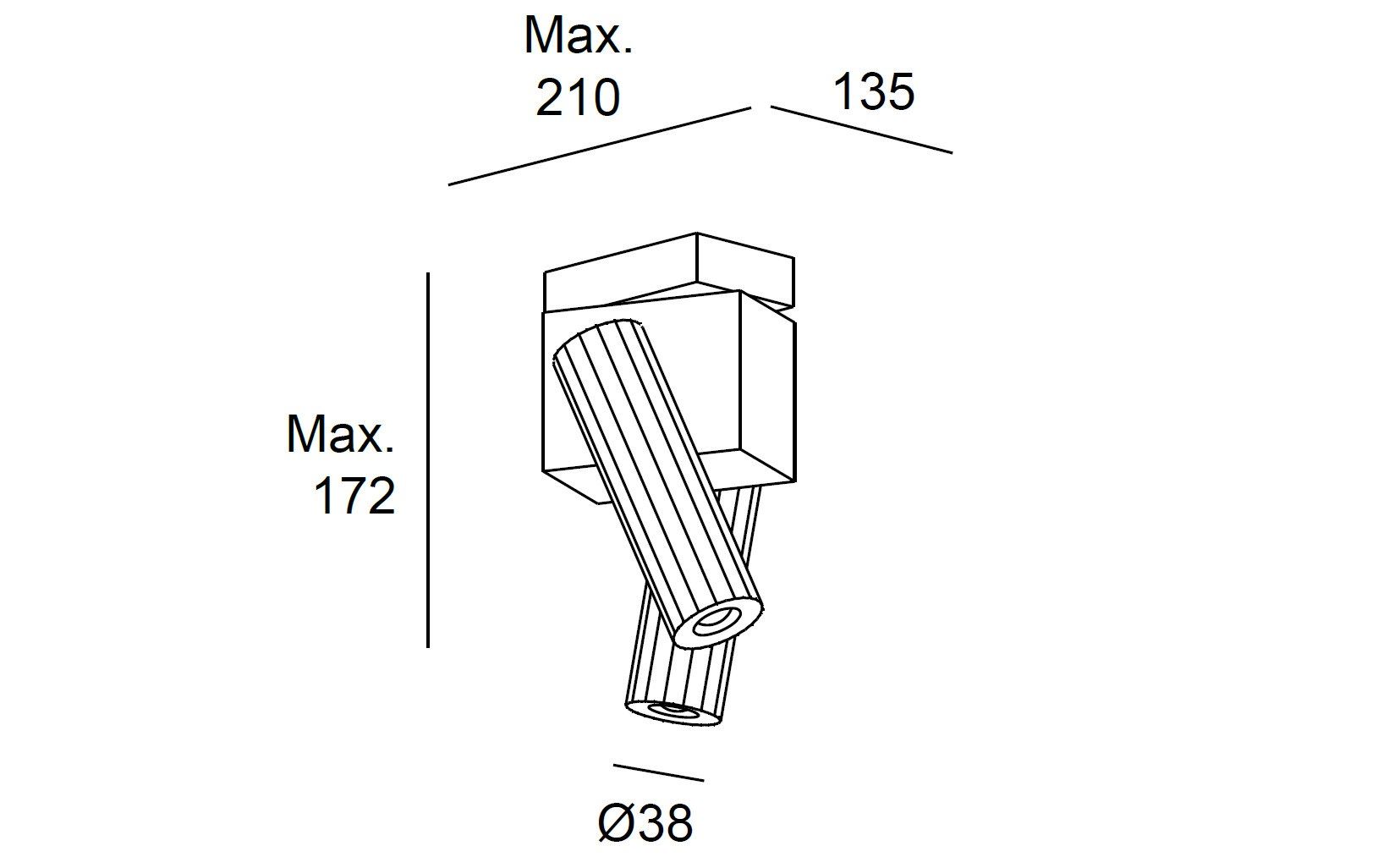 Регулируемый светодиодный потолочный светильник LedsC4 Prolix ARCH-00016461