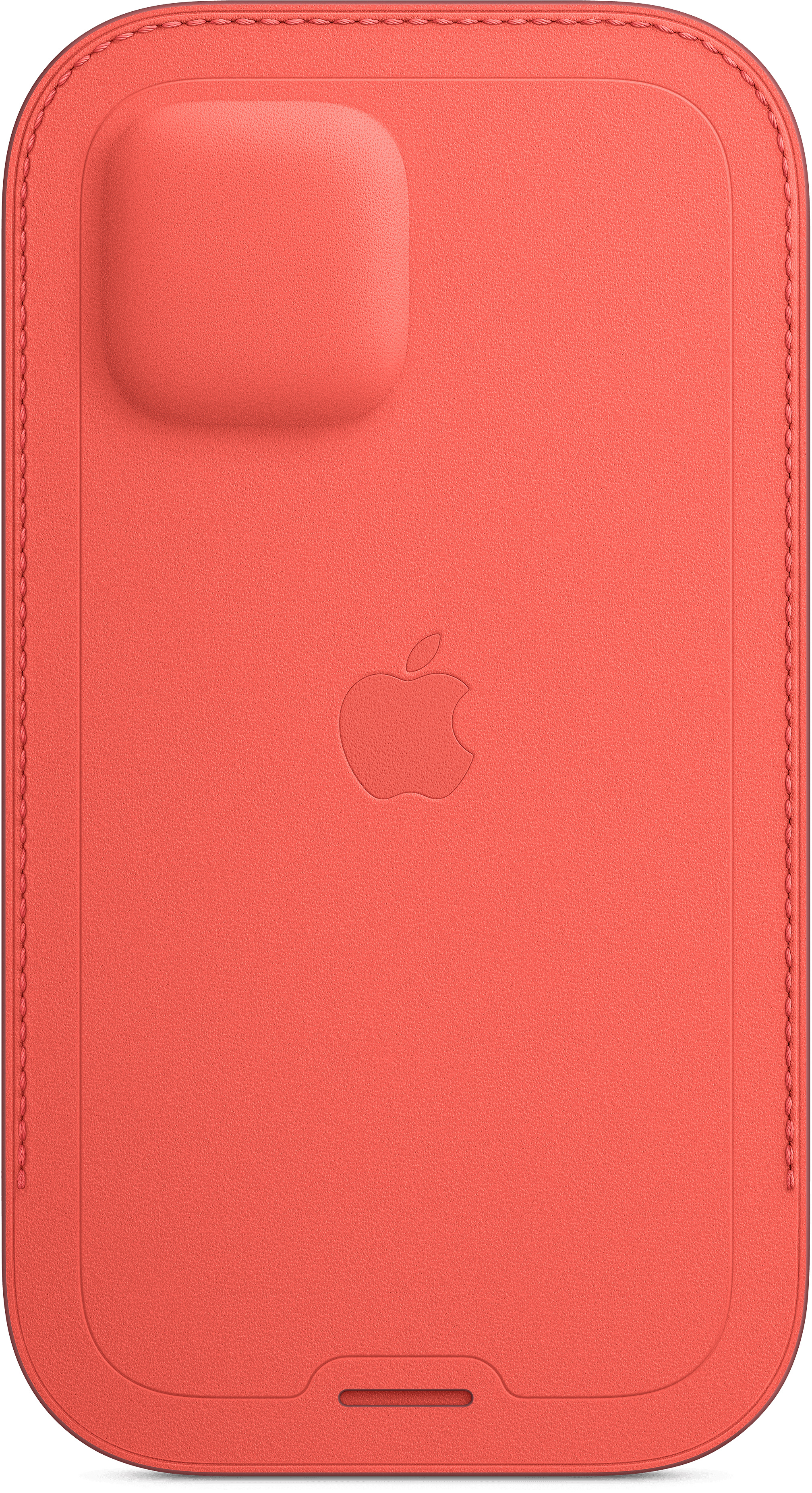 MHYA3ZE/A Iphone 12 | 12 pro leather sleeve with magsafe - pink citrus Apple Santreyd  - Вид №1