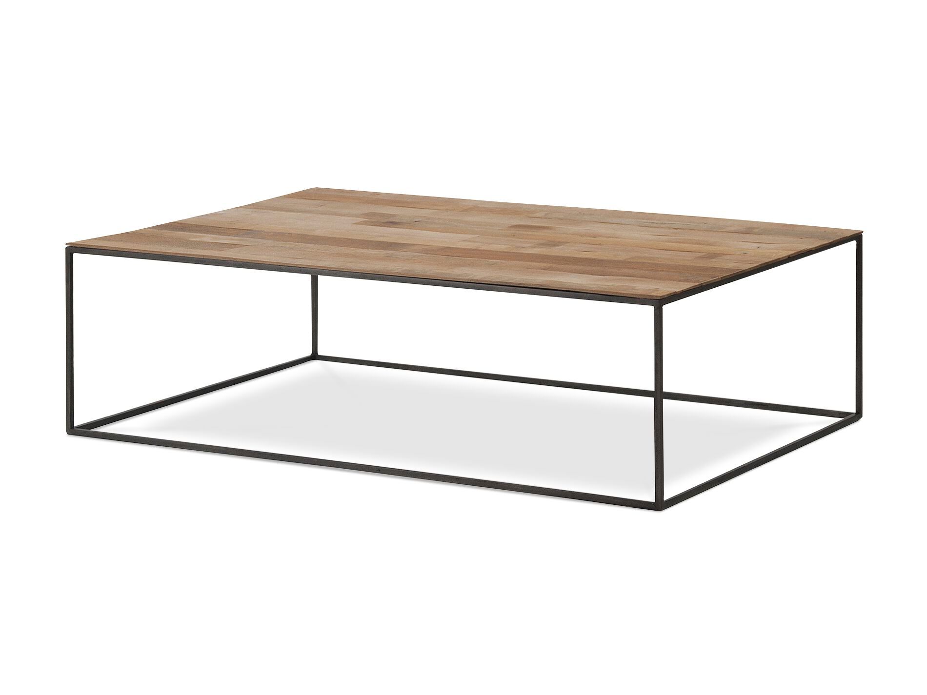 Низкий прямоугольный журнальный столик из стали и дерева Pilma Cute ARCH-00120787 - Вид №3