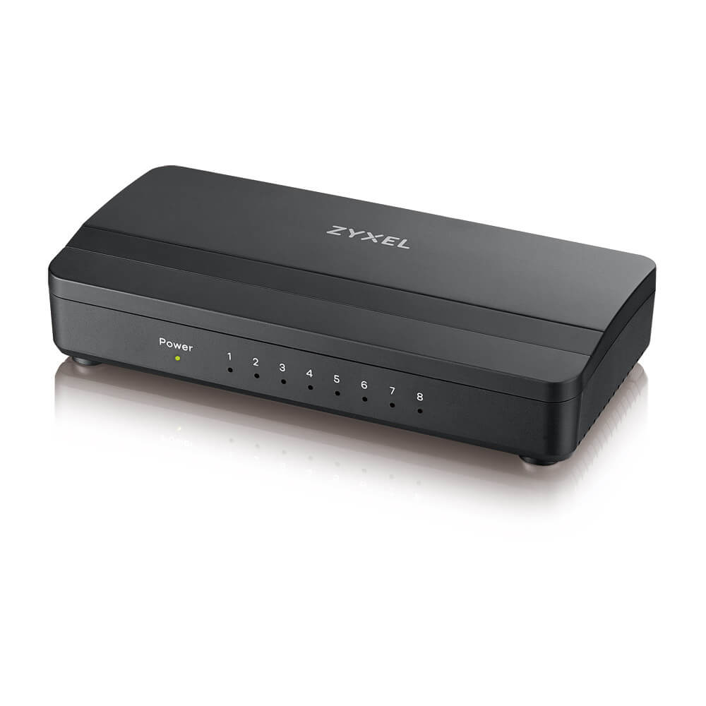 GS-108SV2-EU0101F gs-108s v2 8-port desktop gigabit ethernet media switch ZyXEL Santreyd  - Вид №2