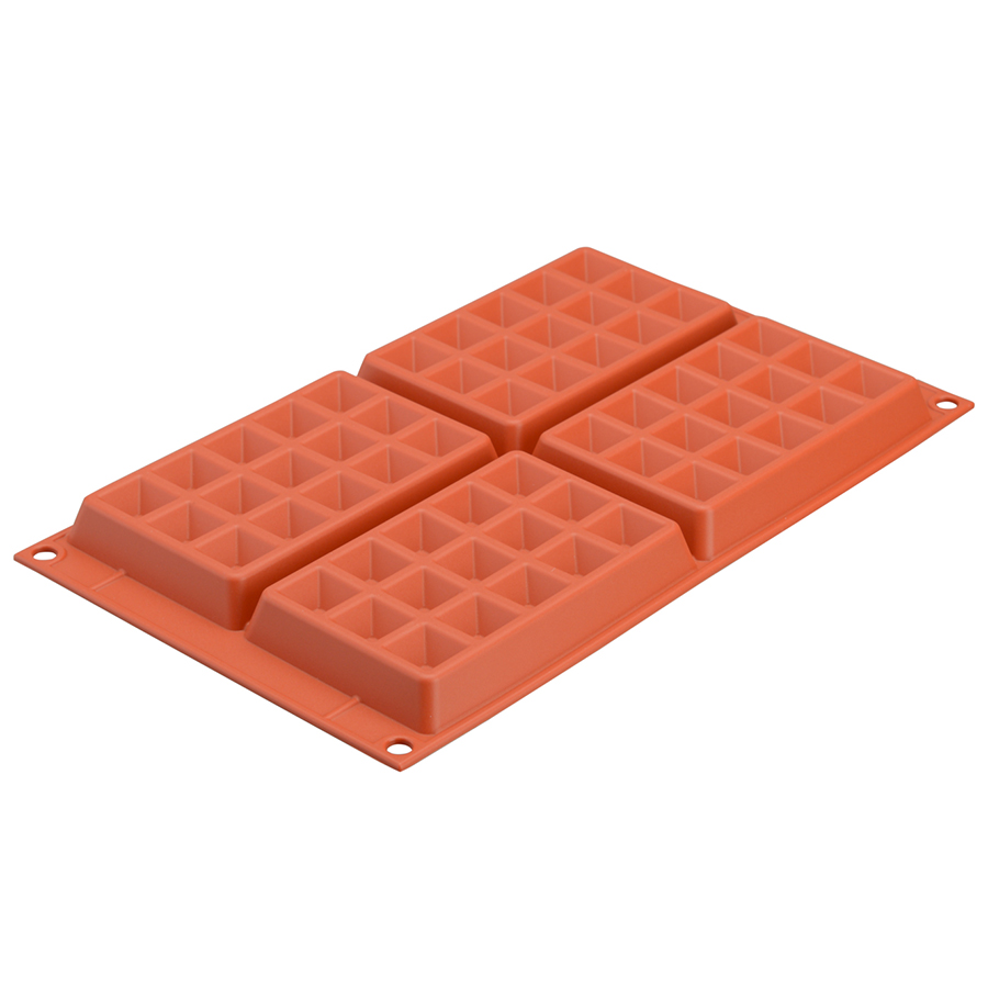 26.155.00.0065 Форма для приготовления вафель waffel classic силиконовая красная Silikomart  - Вид №2