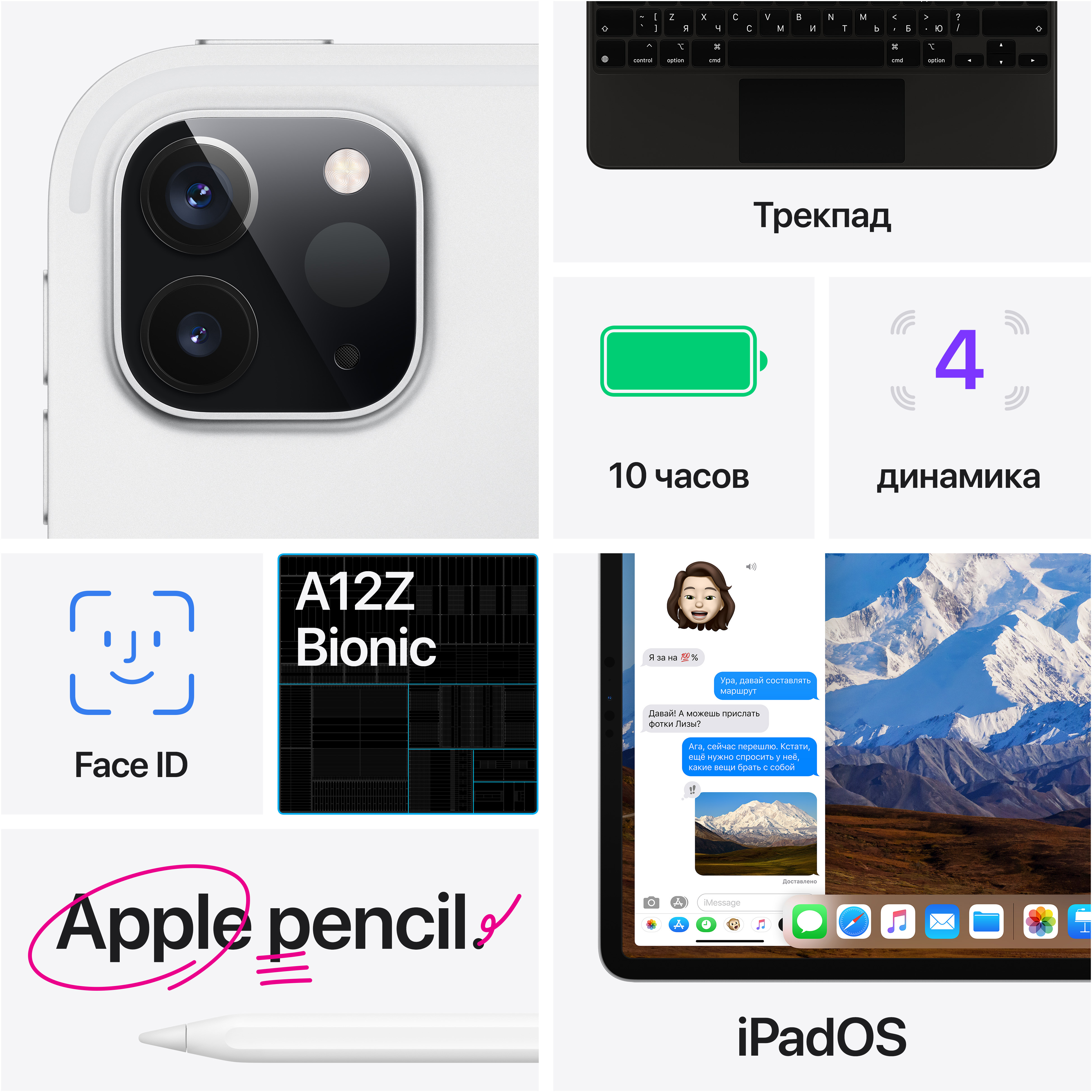 MY2V2RU/A 11-inch ipad pro wi‑fi + cellular 128gb - space grey Apple Santreyd  - Вид №8