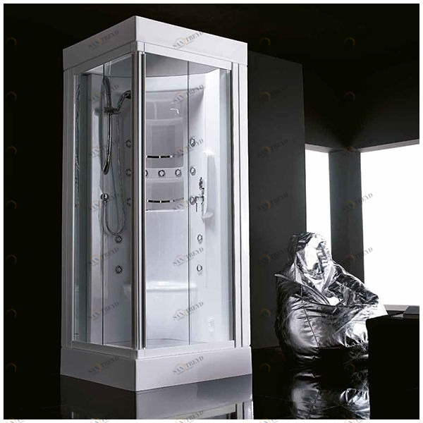 Душевая кабина Gruppo treesse Acquazzurra 80 STI-B7566S белая с гидромассажем угловая левая STIB7566S