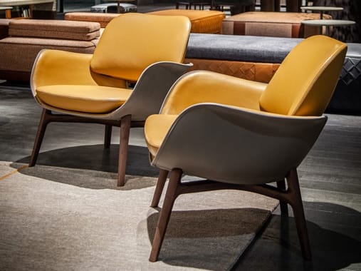 Кожаное кресло с подлокотниками Poltrona Frau коллекция-диваны и кресла ARCH-00115103 - Вид №6