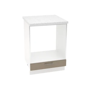 91889945 Шкаф для духовки Василиса 60x81.60x47.80 см фасад капучино МДФ каркас белый ЛДСП Kameol STLM-1456544