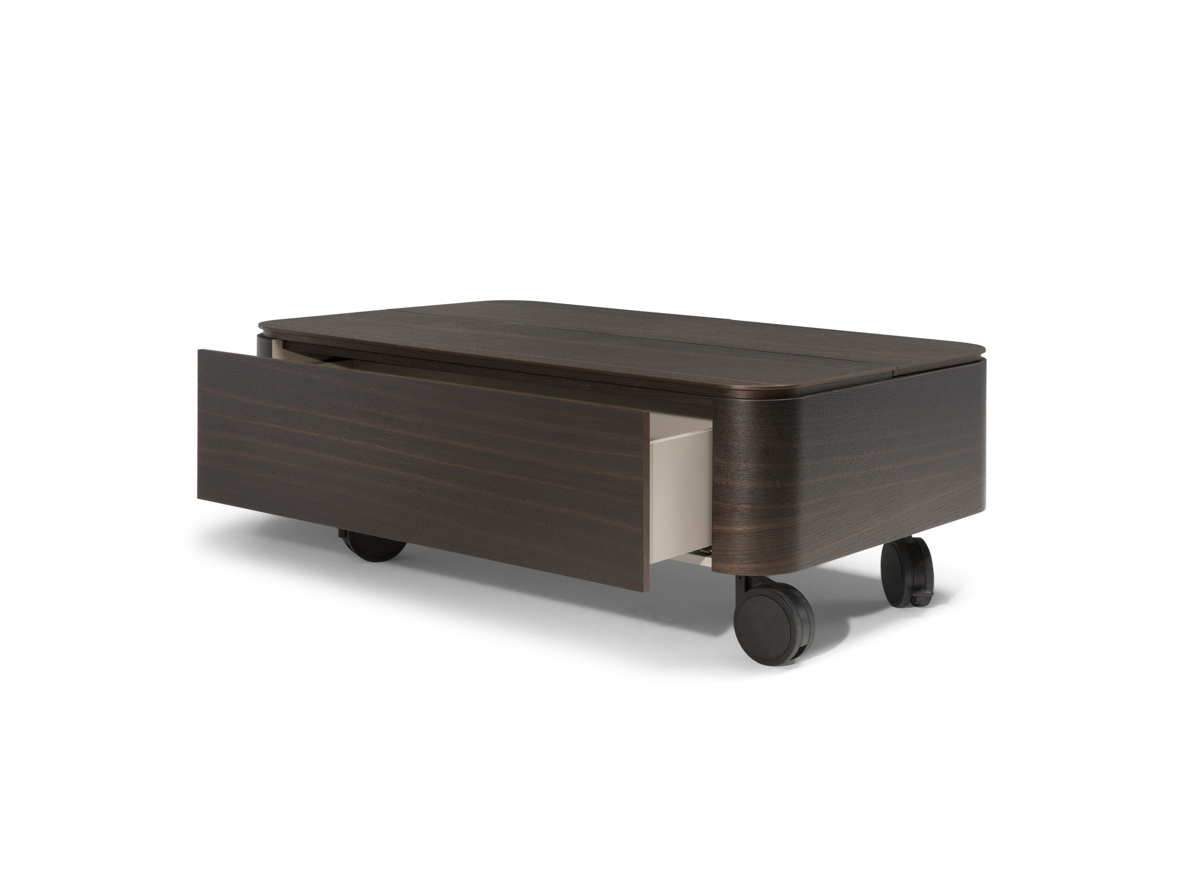 Деревянный журнальный столик с колесами и отсеком для хранения Natuzzi Italia SQUARE ARCH-00091390 - Вид №11