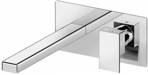 Fir Italia Смеситель для раковины настенный из латуни с тарелкой Kelio 63