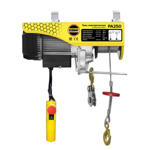 Мини таль электрическая OCALIFT PRO PA-250 г/п 125/250кг, 12м, 220в мощн. двигателя 0,78 кВт