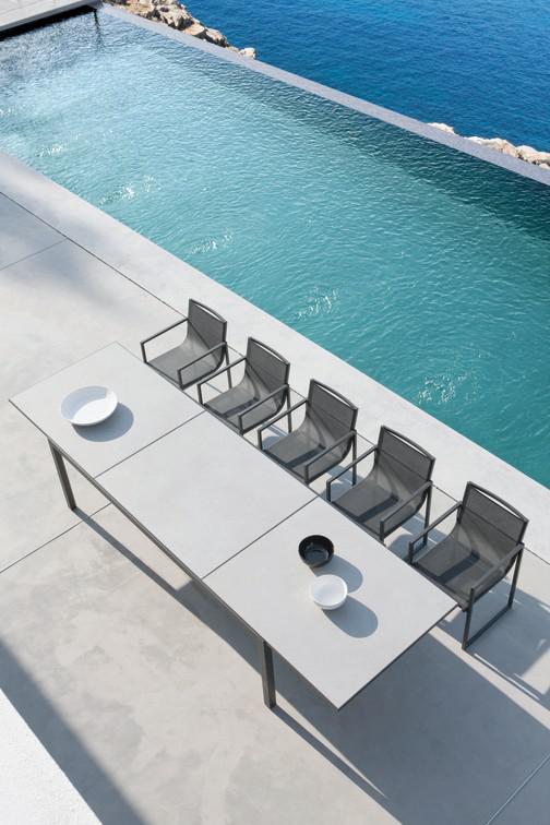 MNST179 Стул лава текстиль черный Manutti Latona - Вид №3