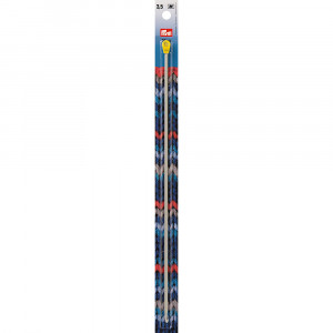 195216 Для вязания Крючок тунисский для шерстяной пряжи алюминий d 3.5 мм 30 см в блистере с наконечником PRYM