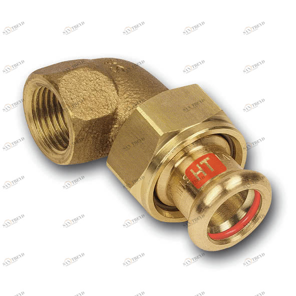 113096542 SANHA 13096G пресс-фит. солн., бронза, сгон угловой ВПр-ВР 54x2 мм 