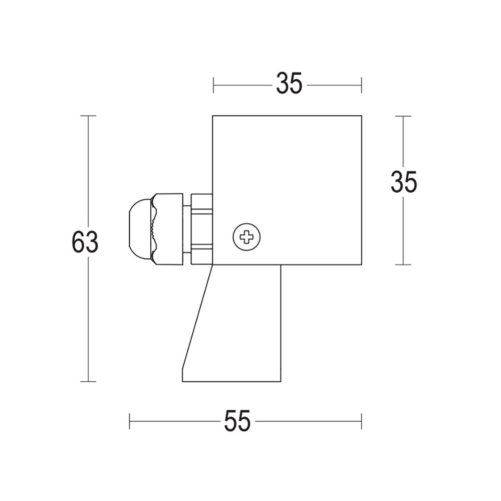 Segno Spot SQ Ghidini Segno Spot SQ .05 Темно-Cерый (Матовый)  - Вид №1