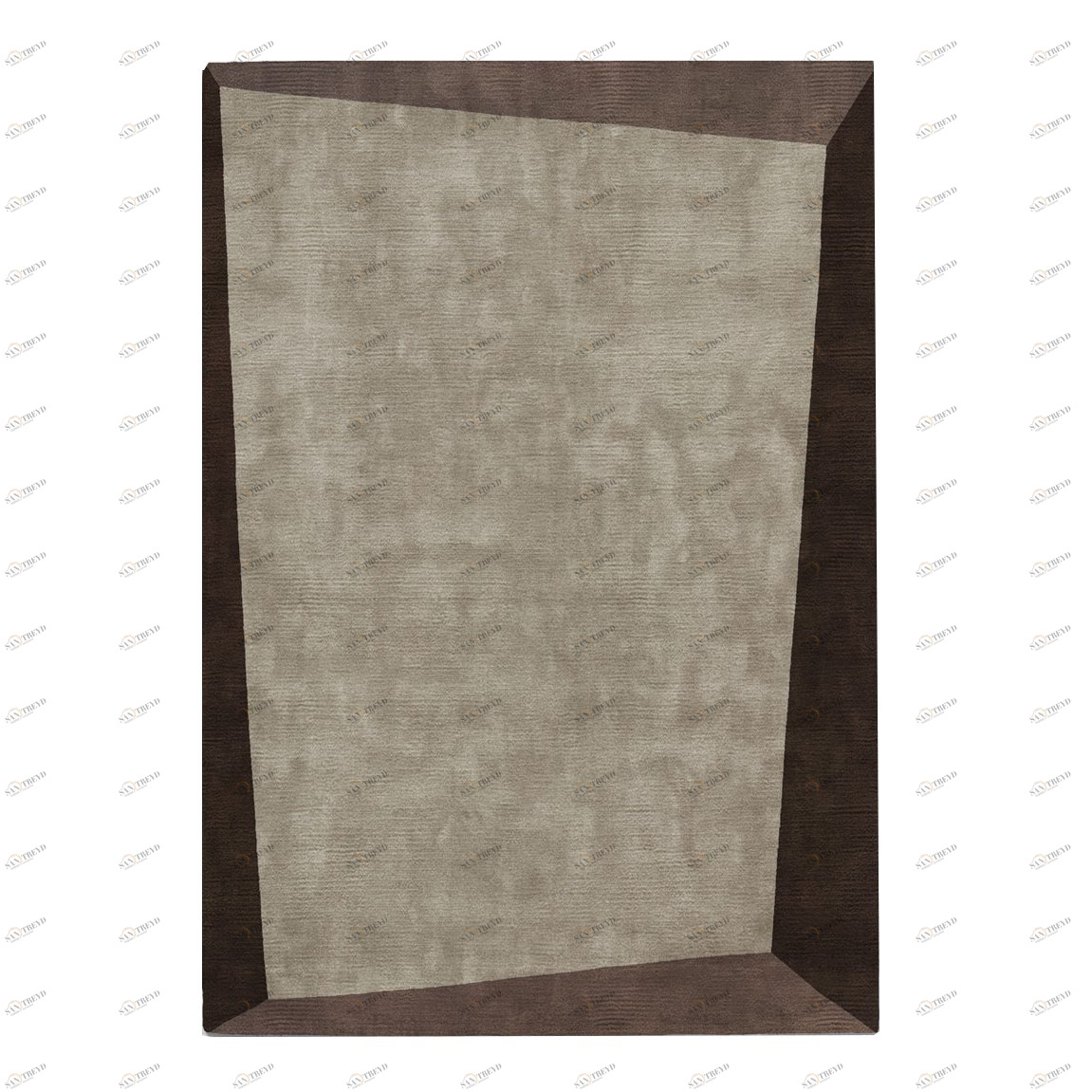 Ковер Dipped Frame Dark Bege 300x500 бежевый RUGBERRY ДИЗАЙНЕРСКИЕ, DIPPED FRAME 326056 Бежевый;коричневый 