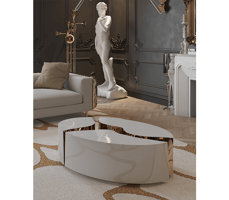 0-182 Овальный белый центральный стол Lapiaz Boca Do Lobo  - Вид №7
