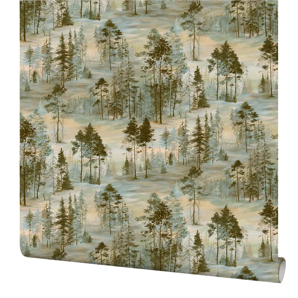 Обои флизелиновые Elysium Сосновый бор бежевые/голубые 1.06 м Е89205 STLM-2198036
