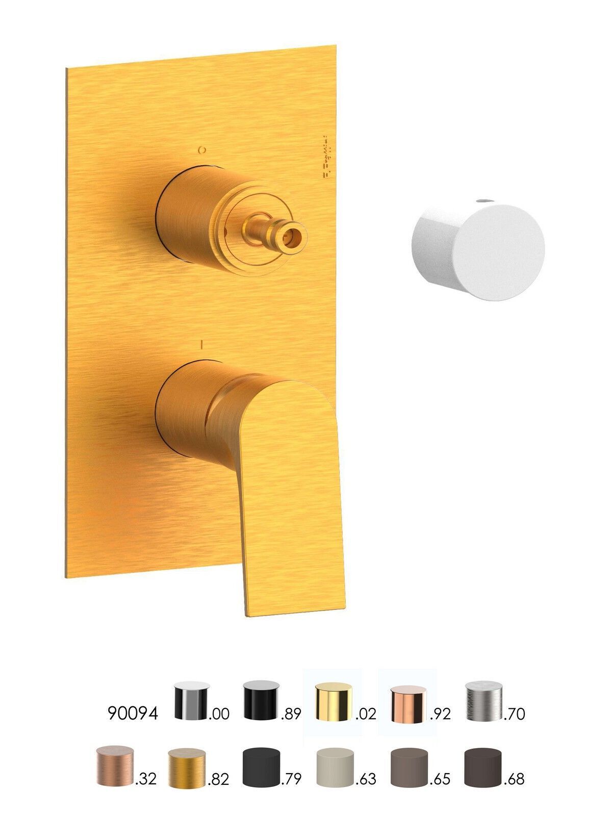 Однорычажный встраиваемый смеситель для душа с переключателем Rubinetterie Frattini Нарцисс ARCH-00114598 - Вид №18