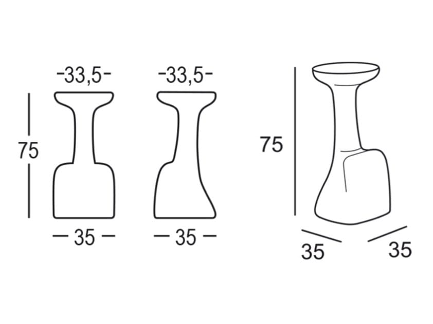 Табурет из полиэтилена PLUST Armillaria ARCH-00136607 - Вид №5