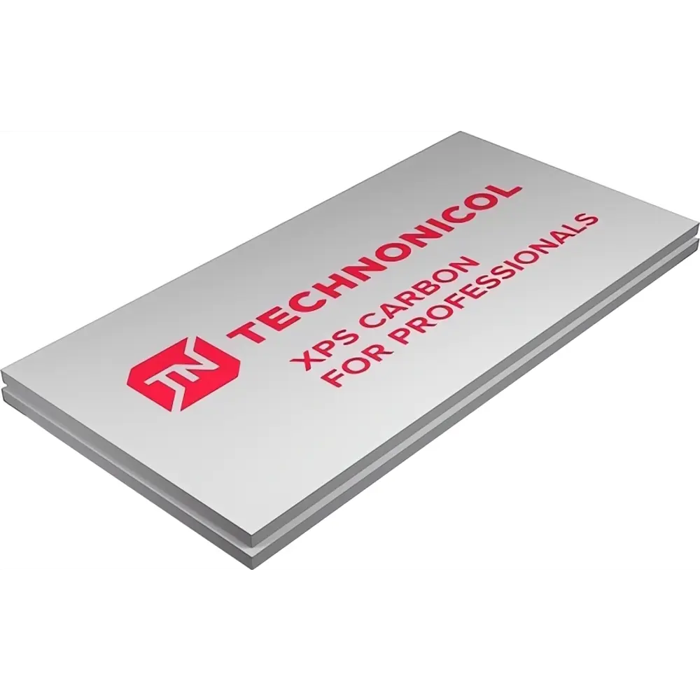 Экструдированный пенополистирол XPS 100 мм Технониколь Carbon Eco 580x1180 мм 0.68 м² STLM-2048204