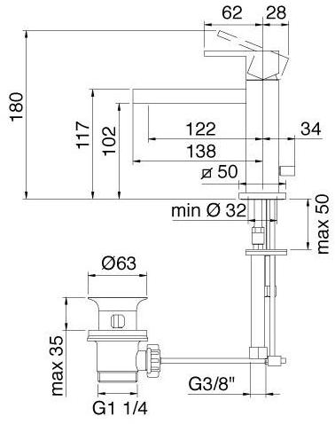 Rubinetterie Treemme Q  5610-5611  - Вид №5
