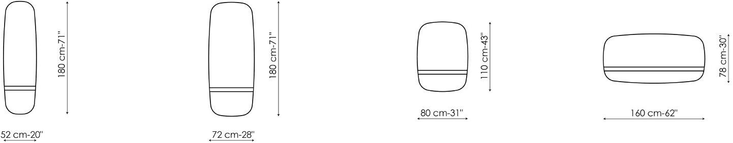 Bonaldo Настенное зеркало из опалового стекла sun-id-1466007 - Вид №3