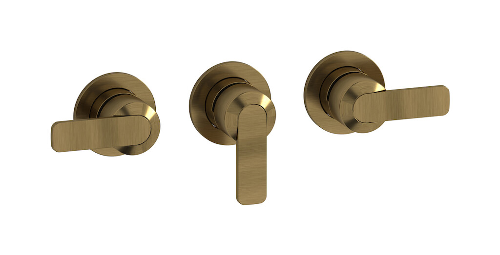 Встроенный смеситель для душа на 3 отверстия с двухходовым дивертером WE ARE IB c6410mb Modern Bronze C-67