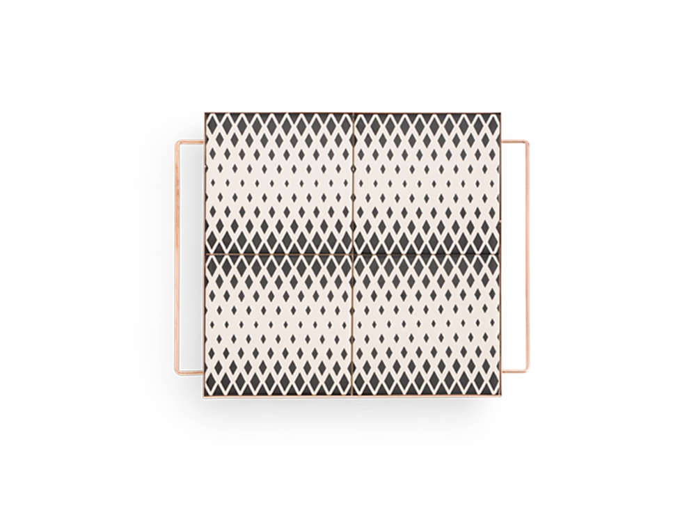 037204 Поднос квадратный Black & White 30x30 GAN Mix & Match  - Вид №3