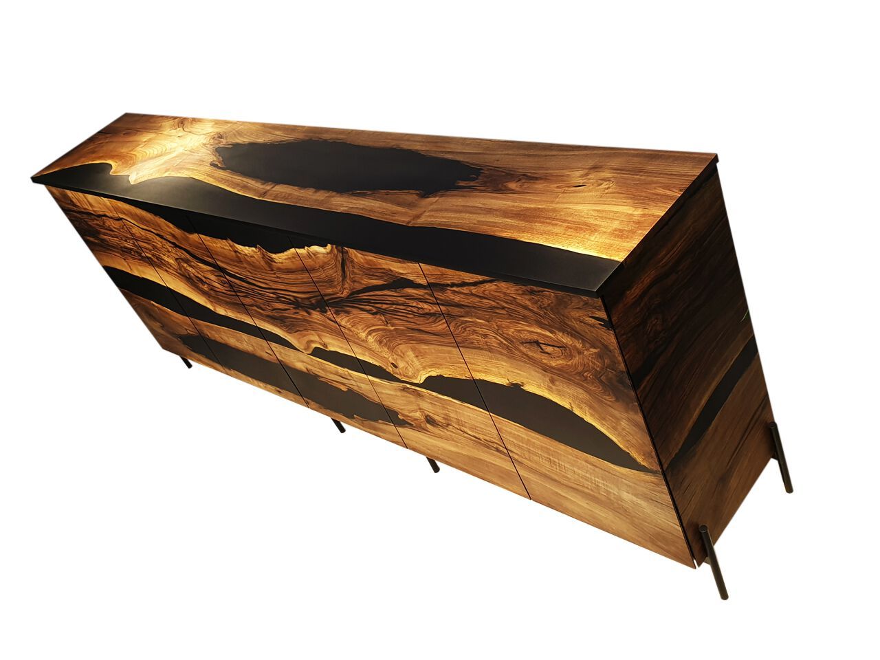 Шкаф из орехового дерева и смолы с распашными дверями Legnor LEG2408756 ARCH-00108510 - Вид №6