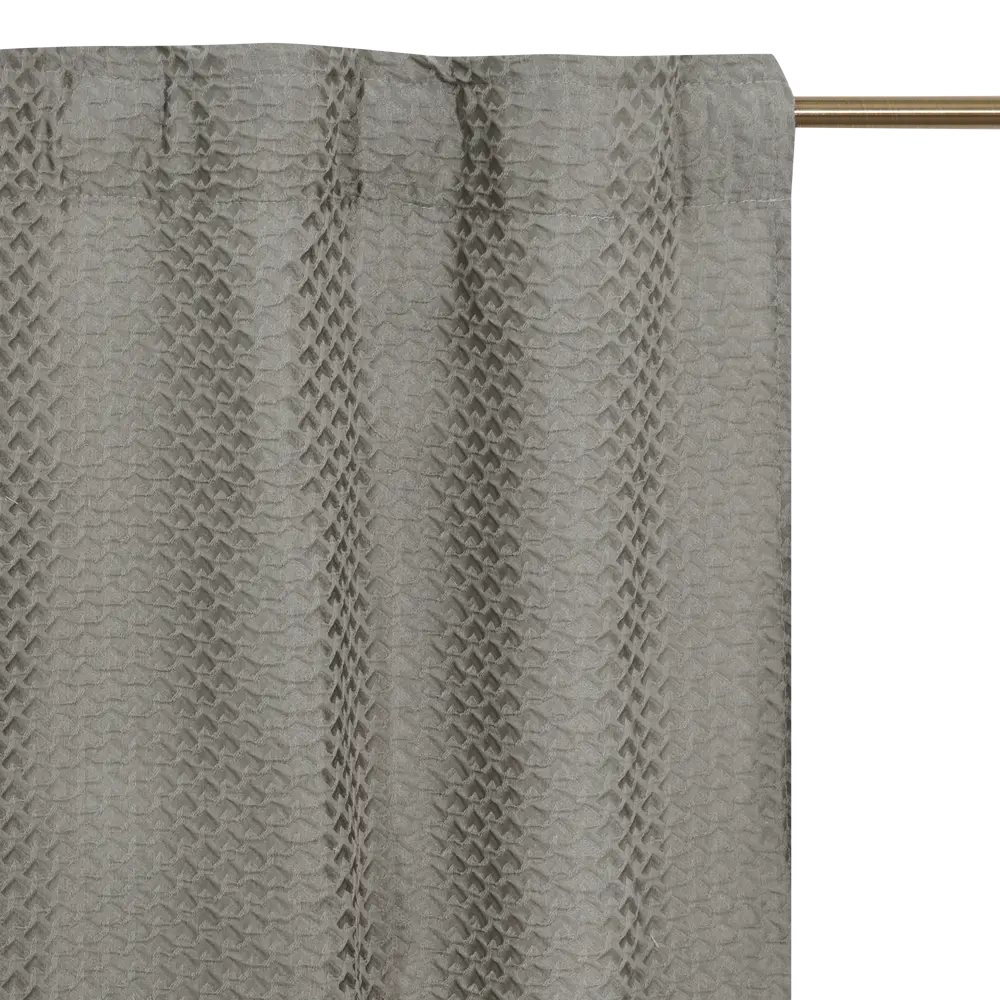 Штора на ленте со скрытыми петлями Inspire Kerms 200x280 см цвет серо-коричневый 83367765 STLM-2191792  - Вид №5