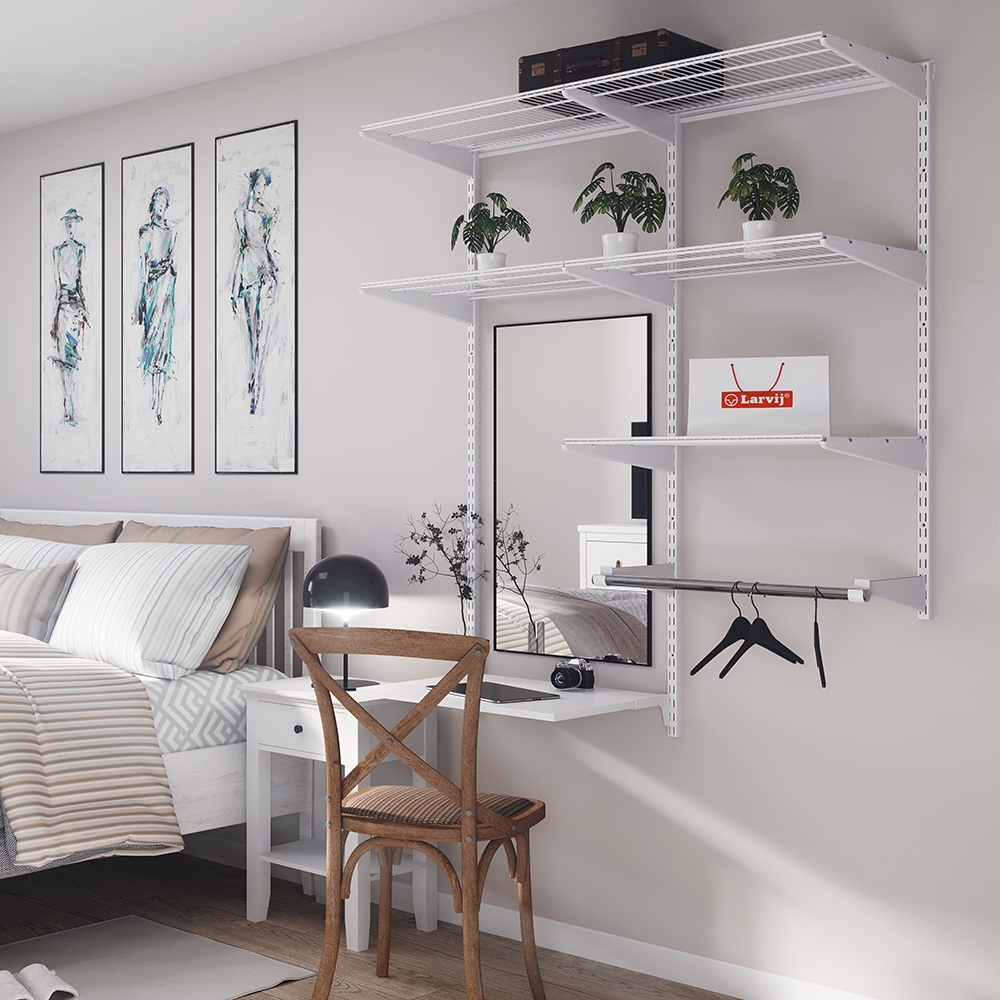 Сеточная полка , 603x406x15 мм, белый LJPS0571 Public Steel Россия  - Вид №6