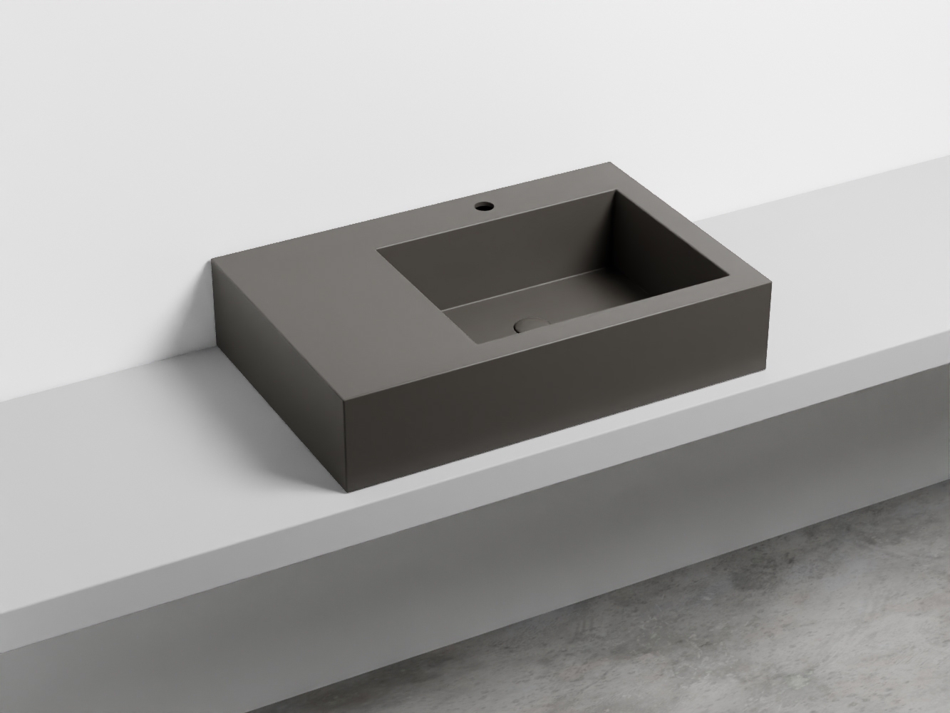 NALAMDX-FN Керамическая раковина с 1-им отверстием, чаша справа cielo I Narcisi Ceramica Cielo