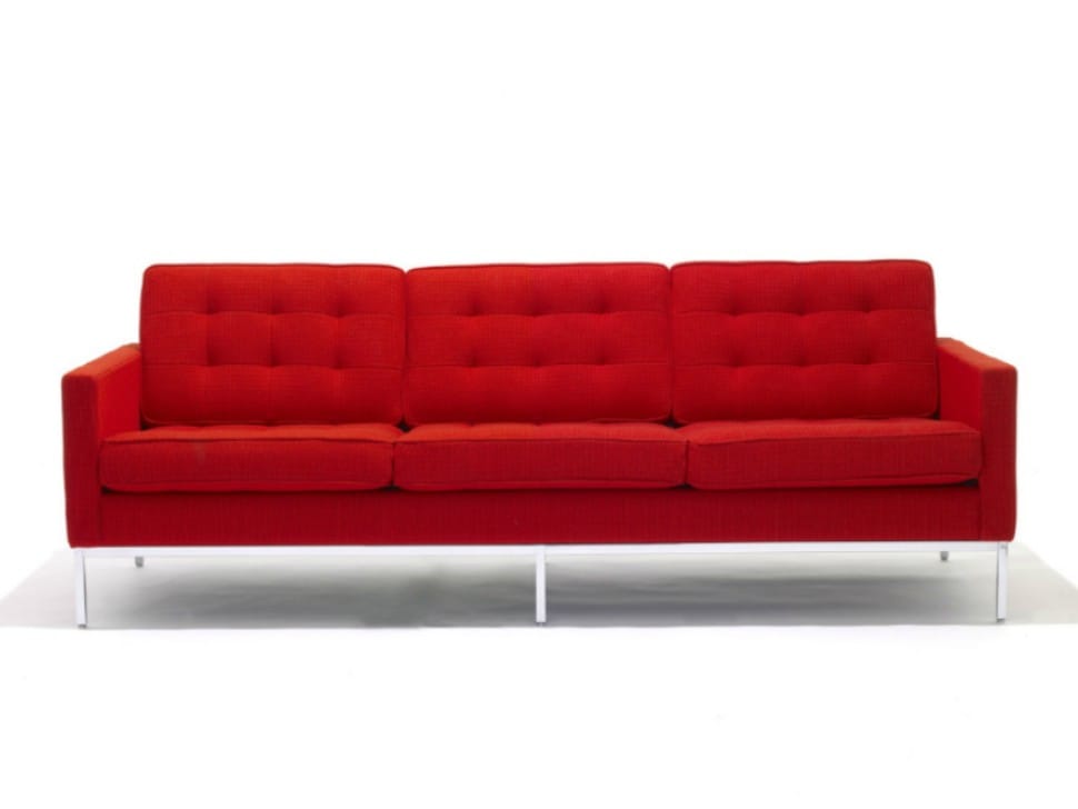 3-местный капитонный диван Knoll Florence Knoll Lounge ARCH-00074291