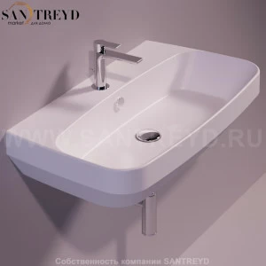 BB12BIANCOMATT Подвесная раковина настенная прямоугольная Simas Baden Baden белая