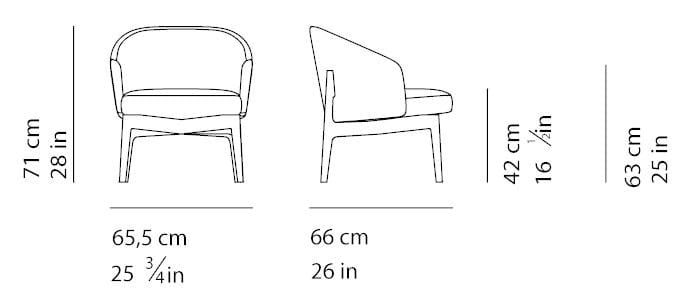 Тканевое кресло с подлокотниками Very Wood Egadi ARCH-00088922 - Вид №5