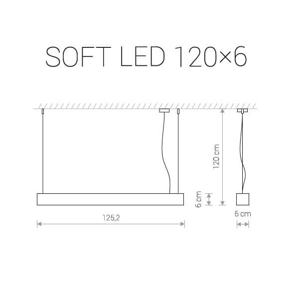 Подвесной светильник светодиодный черный Soft 9543 NOWODVORSKI ДИЗАЙНЕРСКИЕ, SOFT LED 00-3889864 Черный  - Вид №1