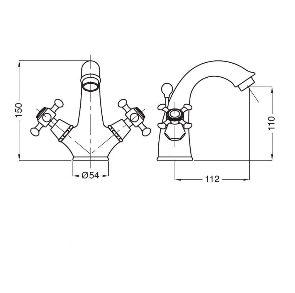 Смеситель MIGLIORE Lady ML.LAD-934.CR для раковины, хром sun-id-686668 - Вид №2