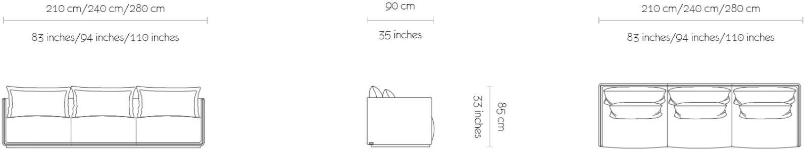 MORADA 3-х местный тканевый диван Verona Verona so - Вид №4