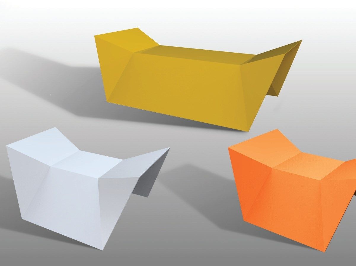 Скамья из листового металла без спинки Viscio Urban Design AIRON ARCH-00005499 - Вид №1