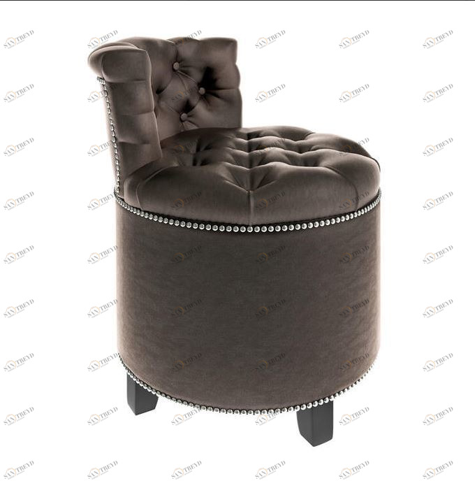 Пуф со спинкой PEZARO коричневый PUSHA ДИЗАЙНЕРСКИЕ, PUSHA 061319 Коричневый 