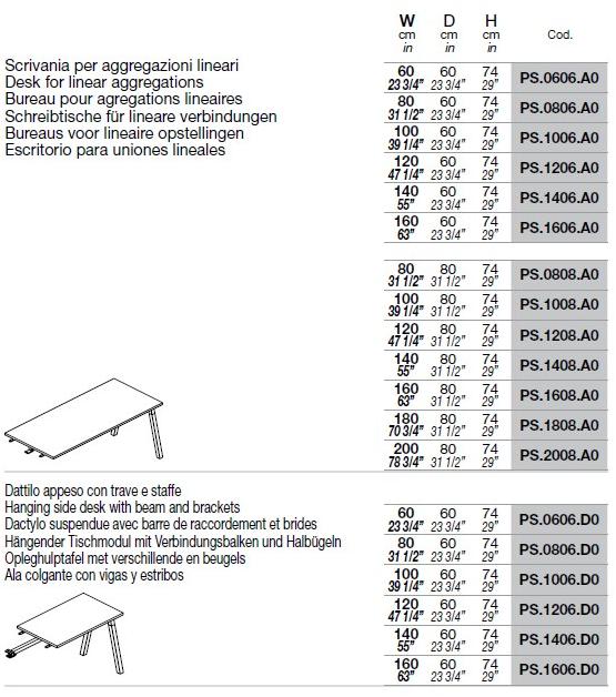 Bralco Рабочий стол со встроенной полкой Polare sun-id-1459030 - Вид №3