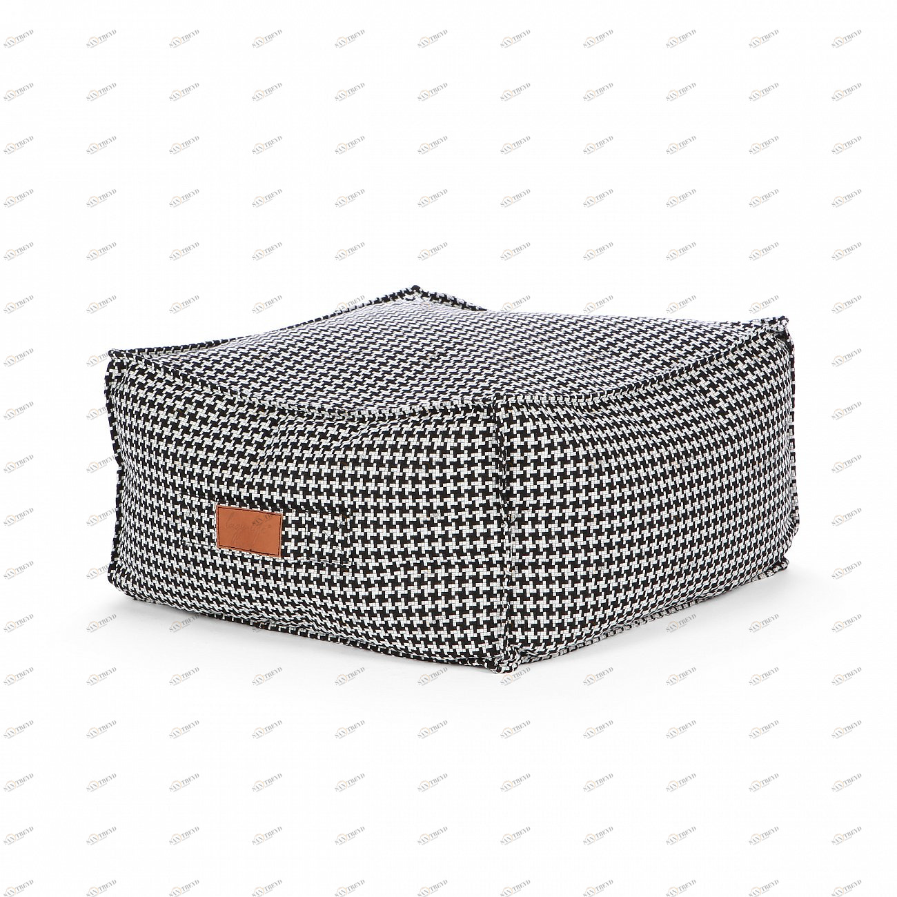 Пуф Sablons с принтом LAZY LIFE PARIS ДИЗАЙНЕРСКИЕ 051196 Белый;черный 