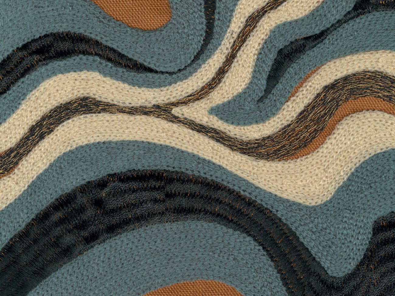 Вышитая ткань для штор Élitis Brera ARCH-00119567 - Вид №3