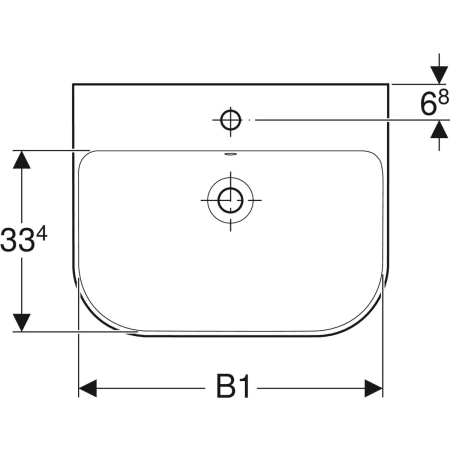 500.228.01.1 Раковина Geberit Smyle Geberit  - Вид №2