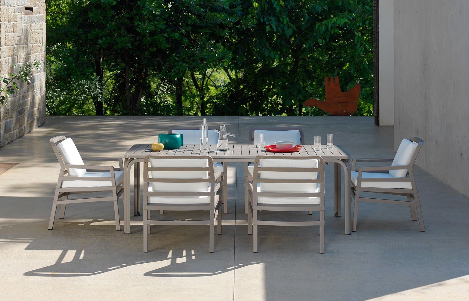 DurelTOP выдвижной прямоугольный садовый стол Nardi Лавр-Пальма ARCH-00066651 - Вид №7