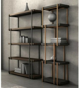 Bonaldo Открытый двухсторонний деревянный стеллаж