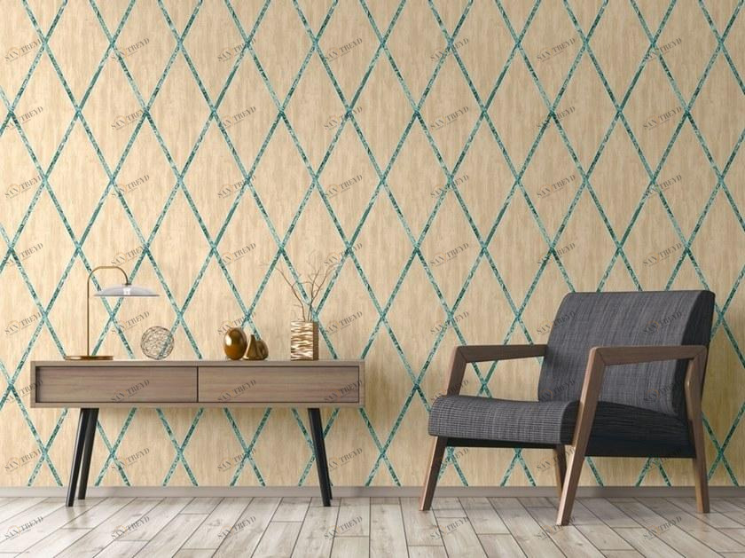 NANNI GIANCARLO & C. Виниловые обои с геометрическим рисунком Carte da parati 92319