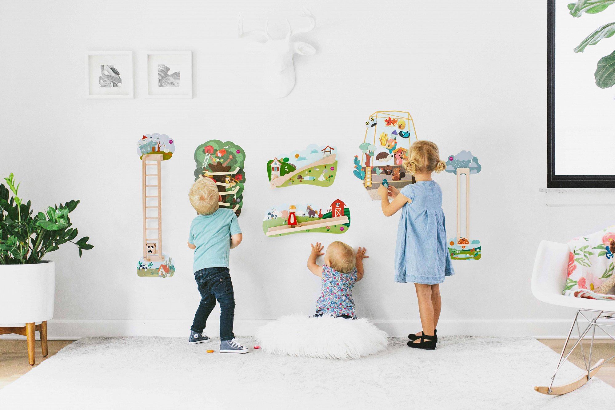 Развивающая игрушка на стену Vertiplay "Джек и Джилл" ORIBEL  322601 Разноцветный Santreyd  - Вид №4